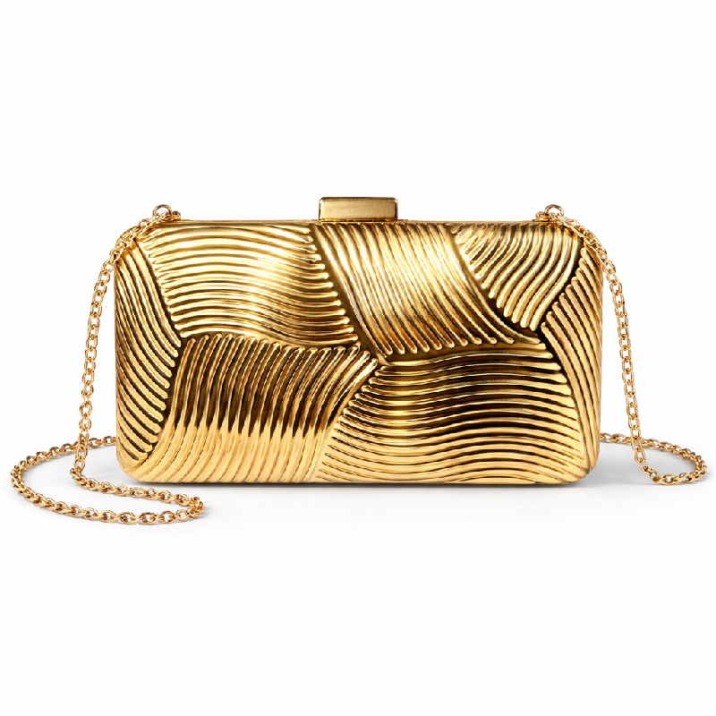 Luxury Bags Gold - Tin Box Bags Crossbody Shoulder New