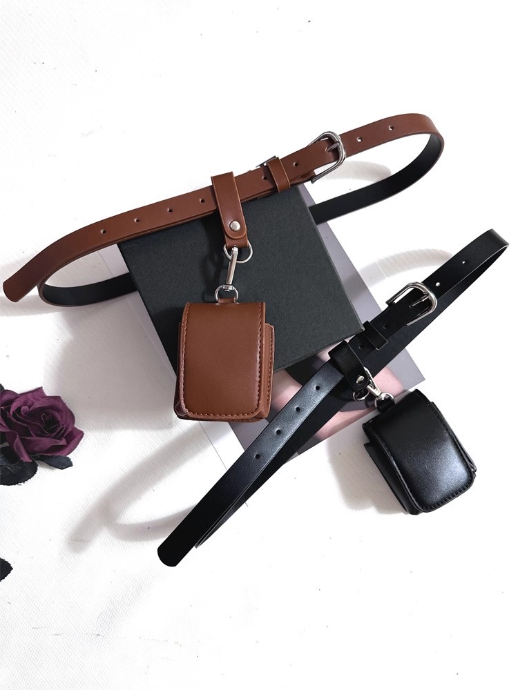 Belt Bag Leather Wide - Women's Fashion PU Leather Bag Corset