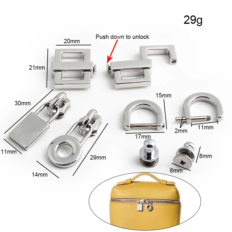 Gold,Silver Stainless Steel Me - огляд і ціна Luxury Bags With Silver Hardware