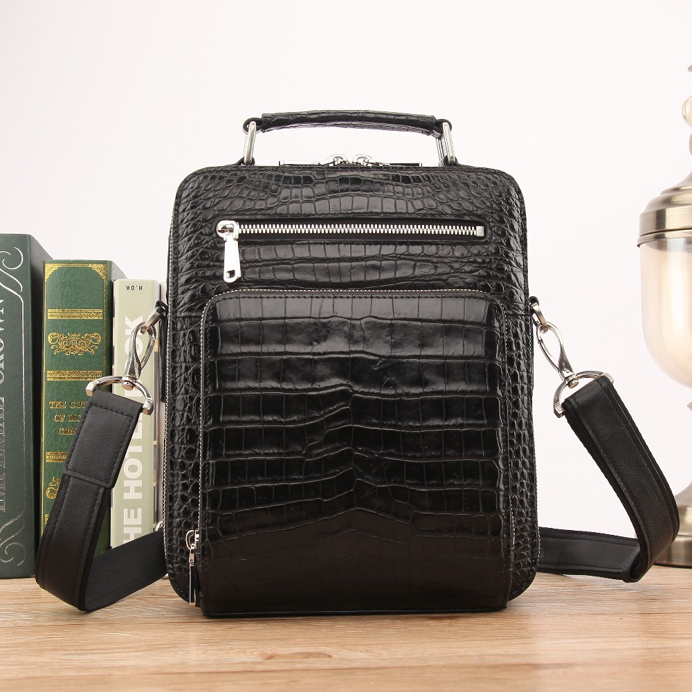 Hot luxury quality Men's Genui - огляд і ціна Luxury Bags With Silver Hardware