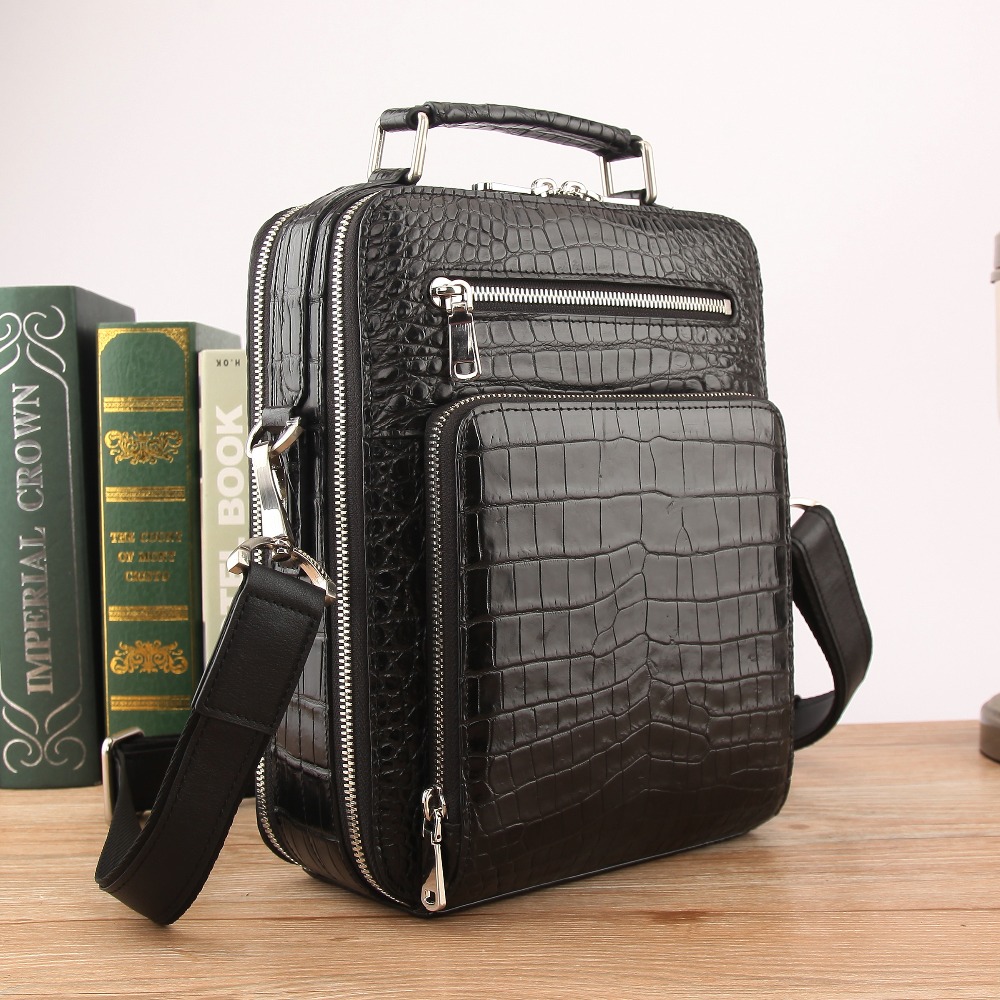 Hot luxury quality Men's Genui - огляд і ціна Luxury Bags With Silver Hardware