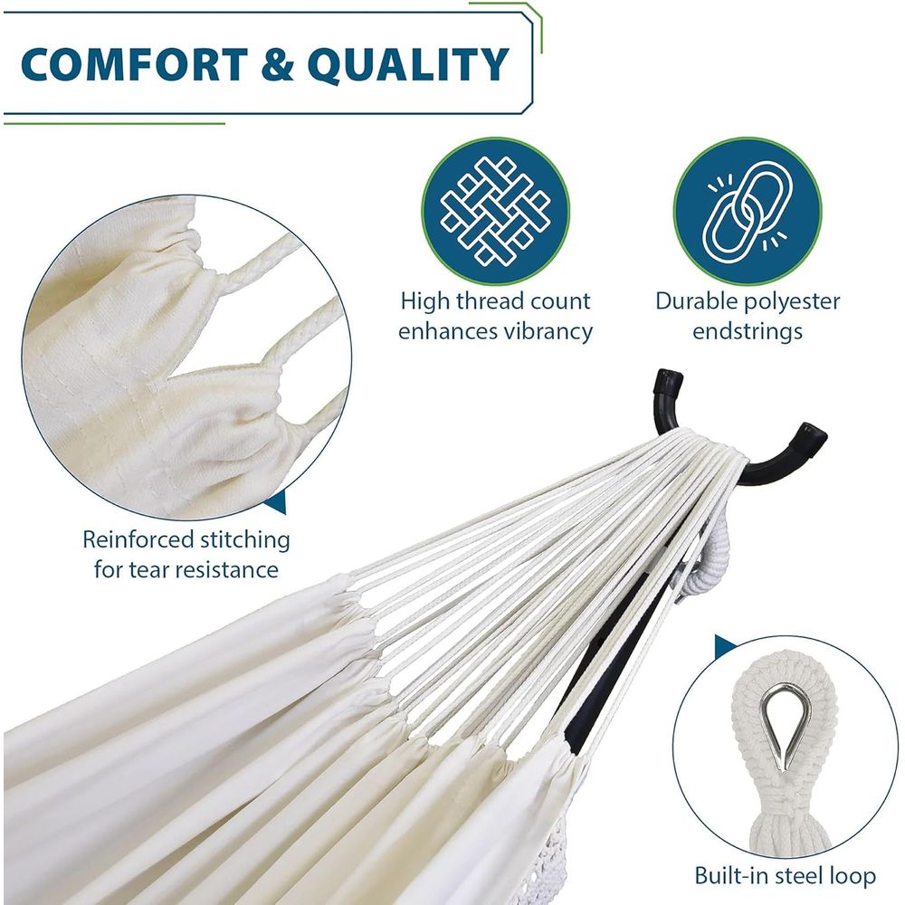 Luxury Double Cotton Hammock w - огляд і ціна Luxury Bags In Usa