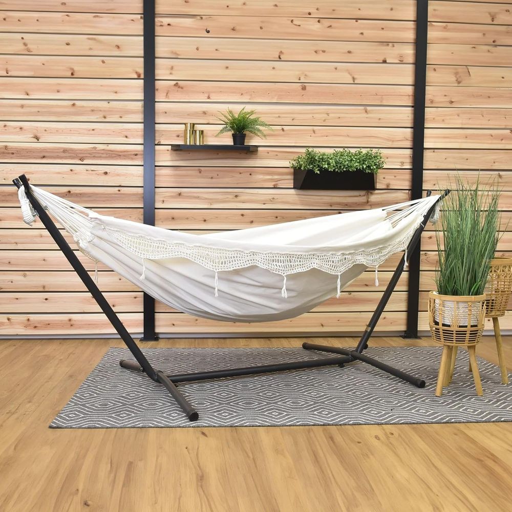 Luxury Double Cotton Hammock w - огляд і ціна Luxury Bags In Usa