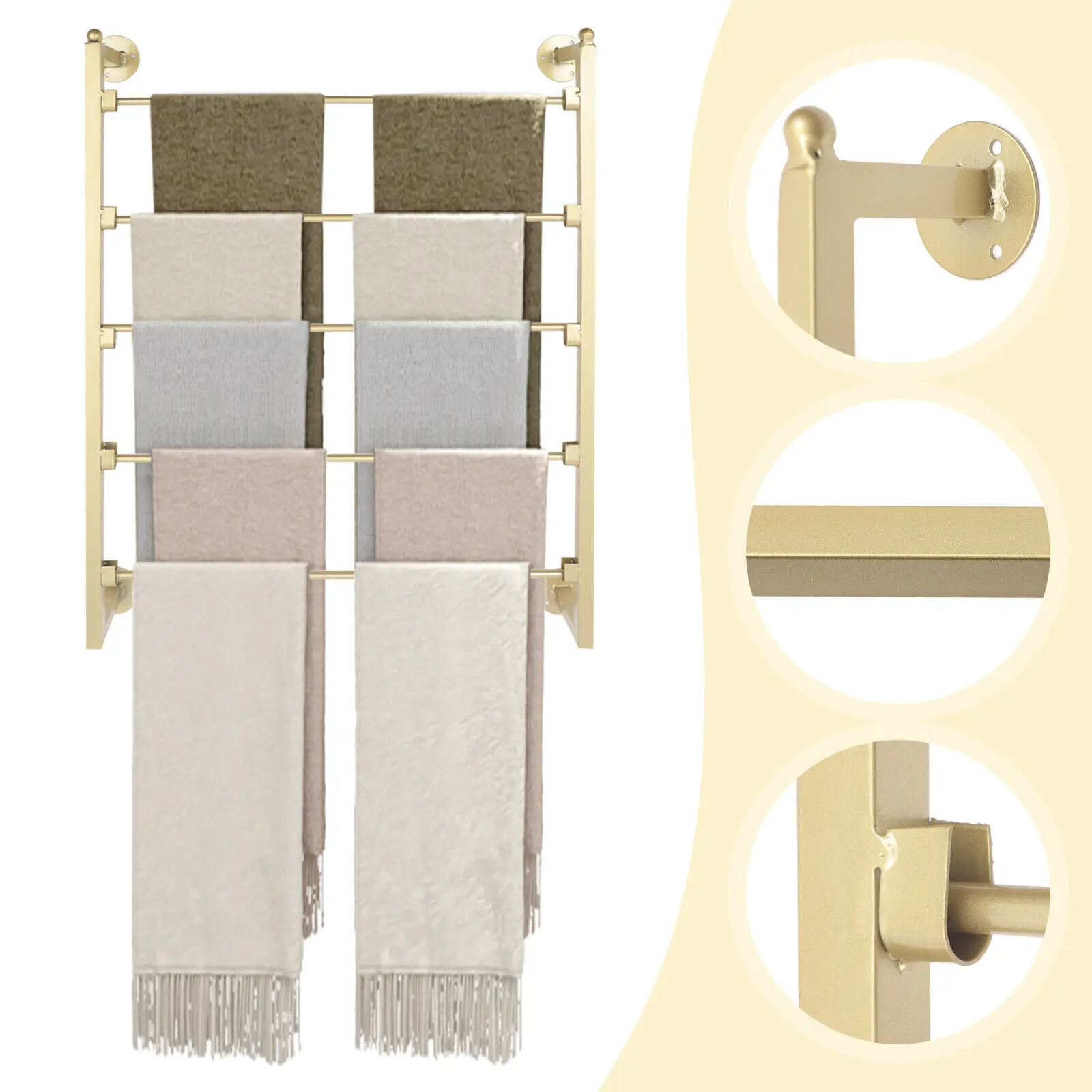 Wall Mount Metal Scarf Organiz - огляд і ціна Luxury Bags In Usa