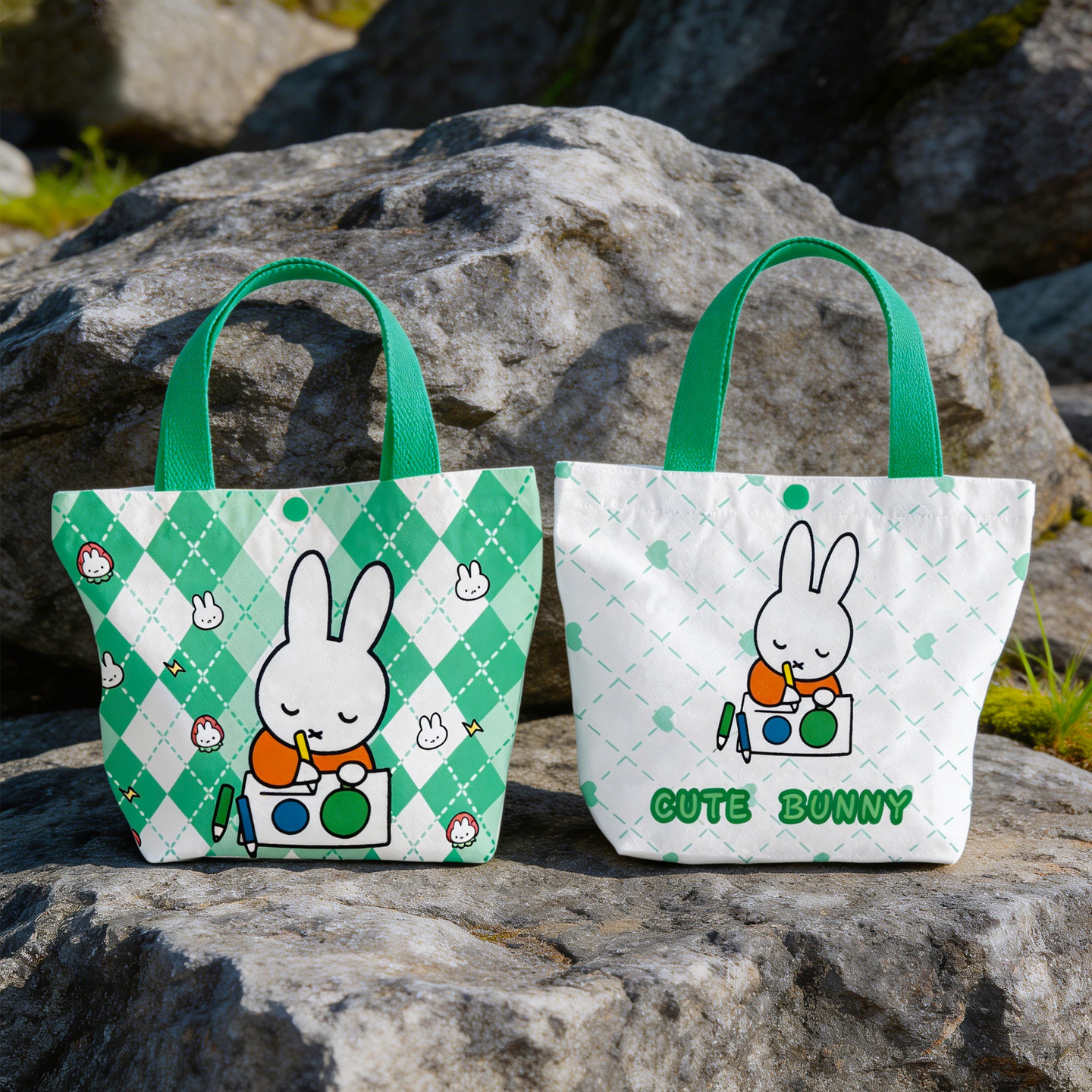 Creative Cartoon Miffy Rabbit  - огляд і ціна Canvas Tote Designer