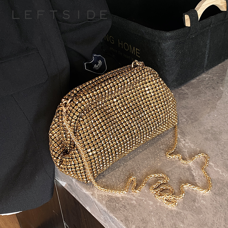 LEFTSIDE Small Crossbody Bag f - огляд і ціна Luxury Bags Gold