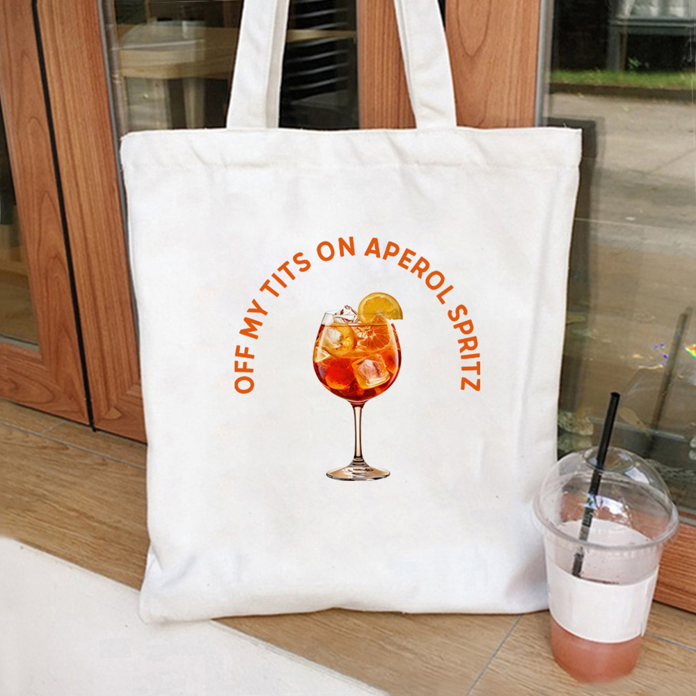 Off My Tits on Aperol Spritz W - огляд і ціна Canvas Tote Designer