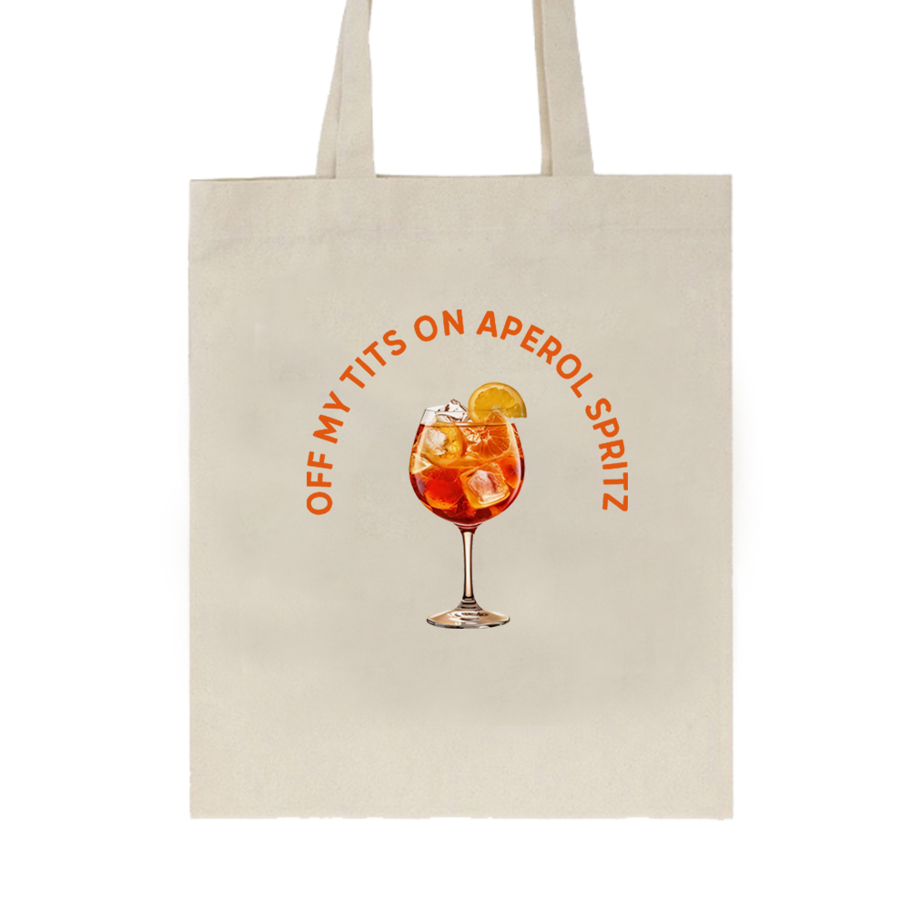 Off My Tits on Aperol Spritz W - огляд і ціна Canvas Tote Designer