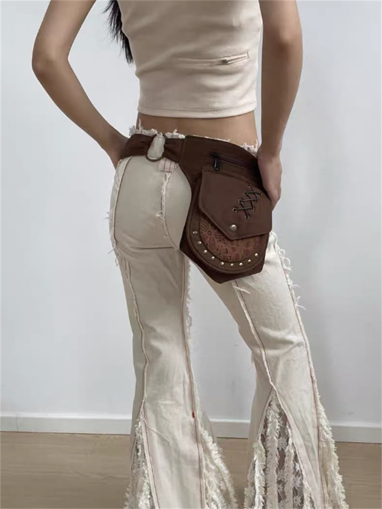 Rivet Wide Waist Belt Spicy Gi - огляд і ціна Belt Bag Leather Wide