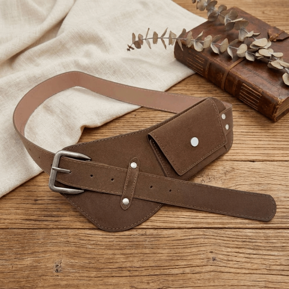 Vintage PU Pin Buckle Waistban - огляд і ціна Belt Bag Leather Wide