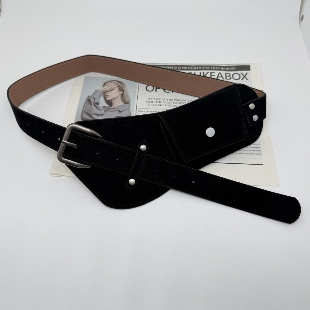 Vintage PU Pin Buckle Waistban - огляд і ціна Belt Bag Leather Wide