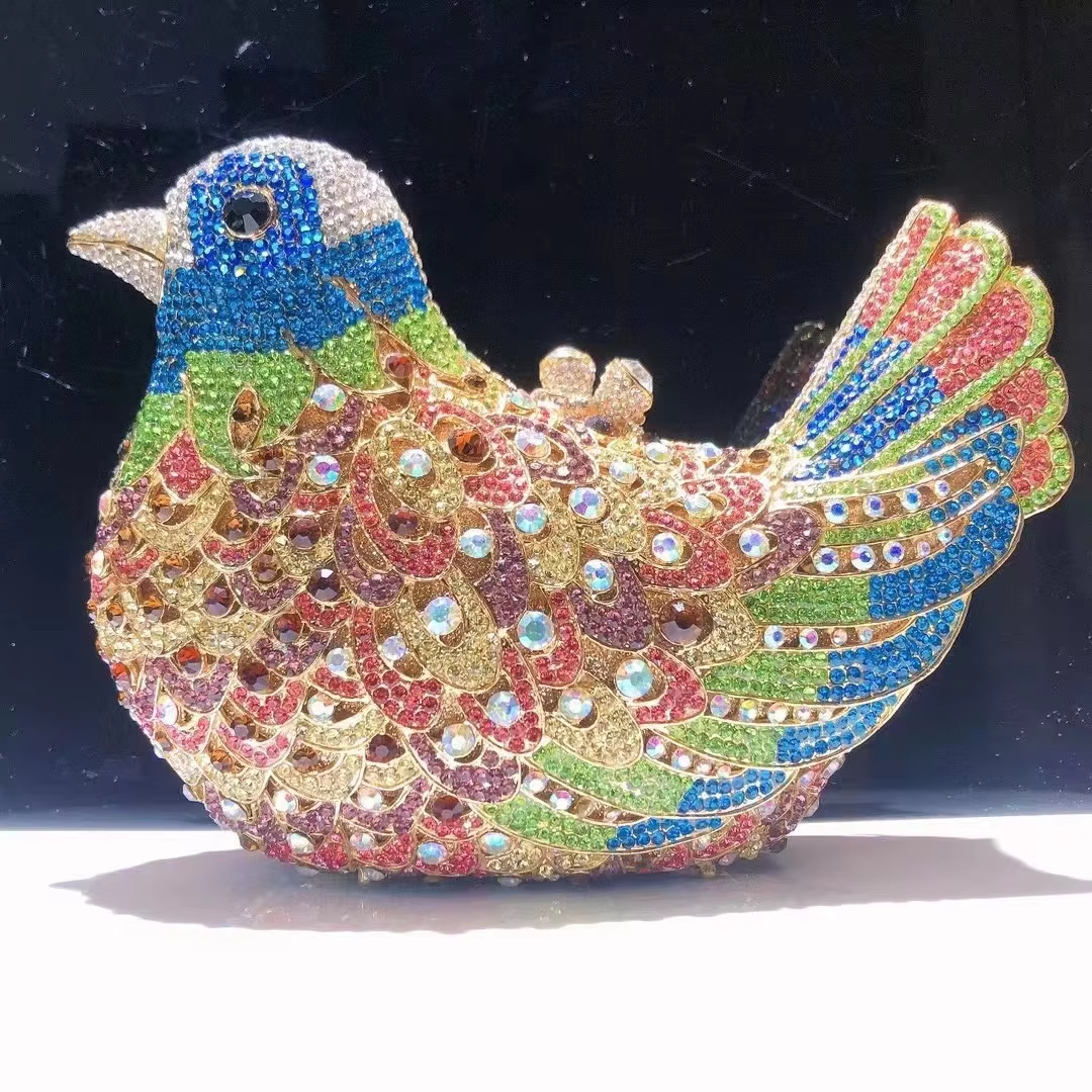 WHTUOHENG Bird Rhinestone Crys - огляд і ціна Luxury Bags Gold