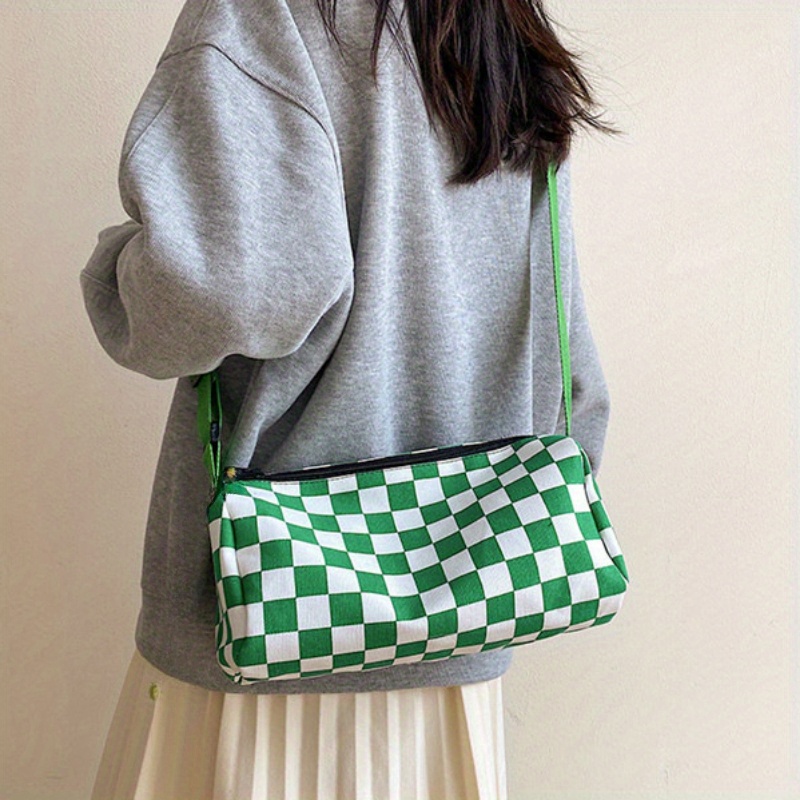 Chic Plaid Canvas Crossbody Ba - огляд і ціна Canvas Tote Designer