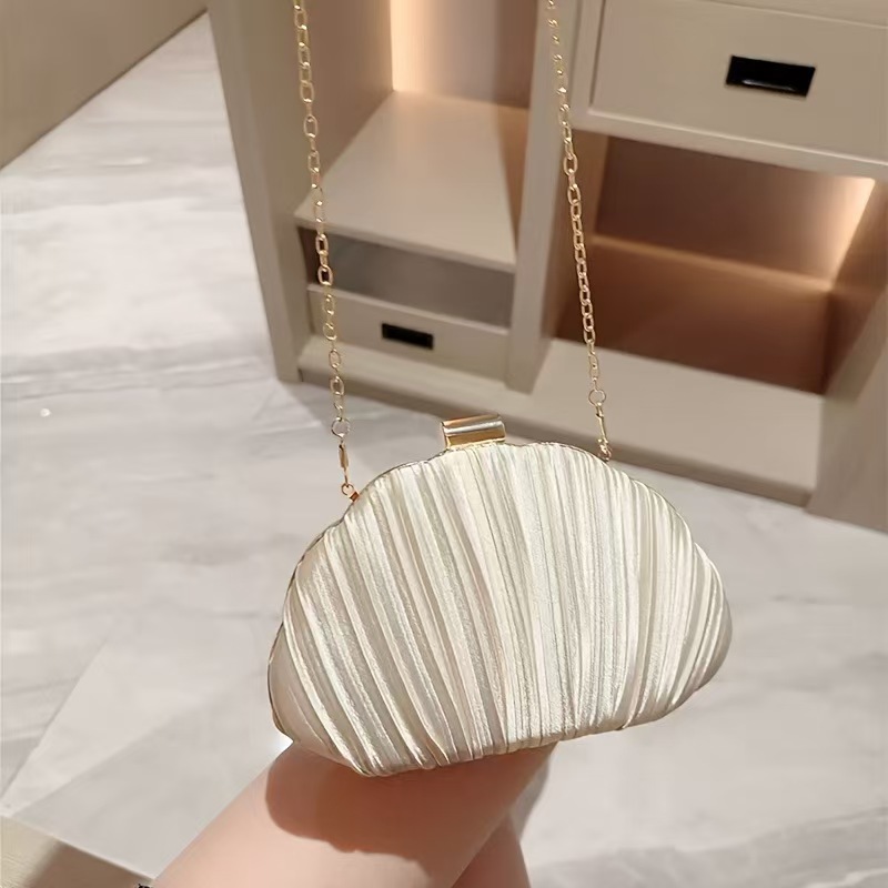 Gold Bright Silk Evening Bags  - огляд і ціна Luxury Bags Gold