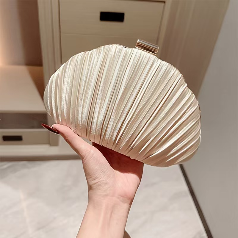 Gold Bright Silk Evening Bags  - огляд і ціна Luxury Bags Gold