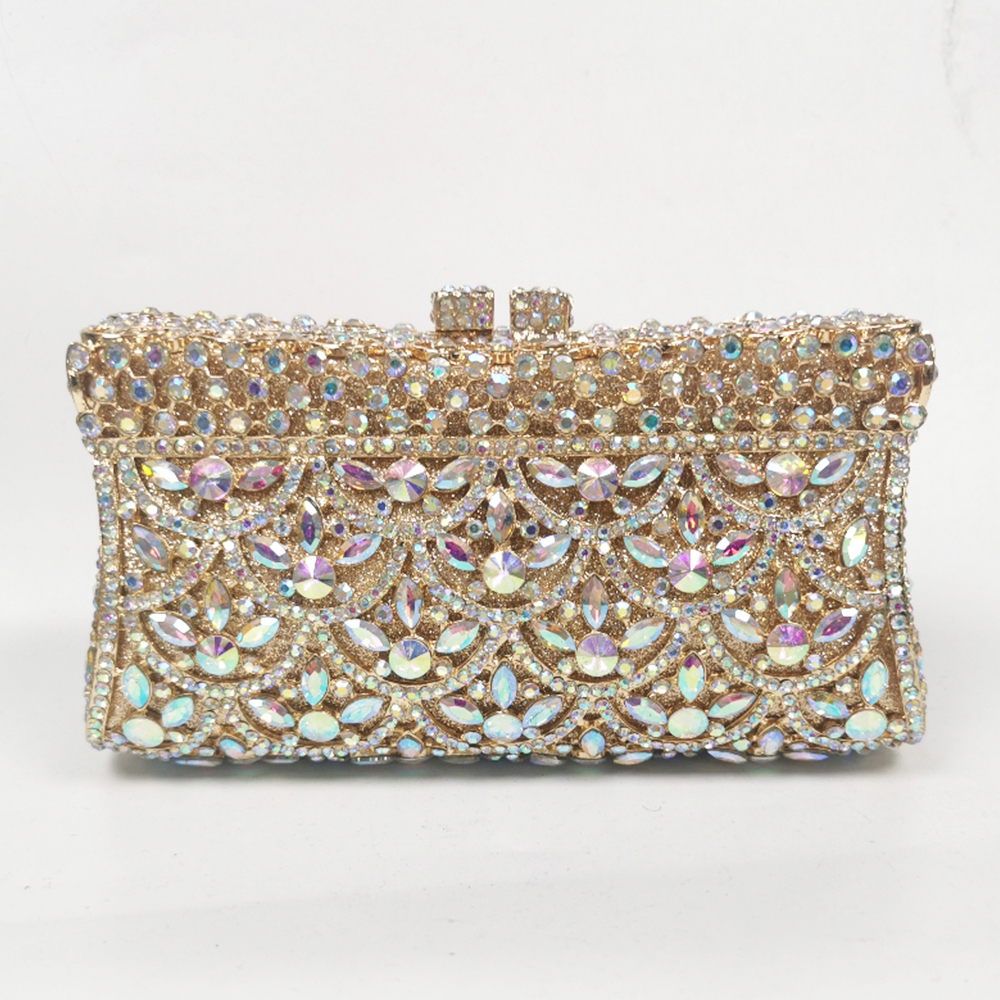 Diamond Fish Scale Evening Clu - огляд і ціна Luxury Bags Gold