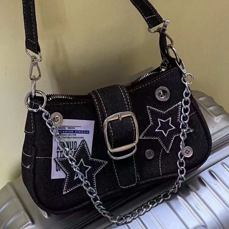 Women's Y2K Star Denim Half Mo - огляд і ціна Canvas Tote Designer